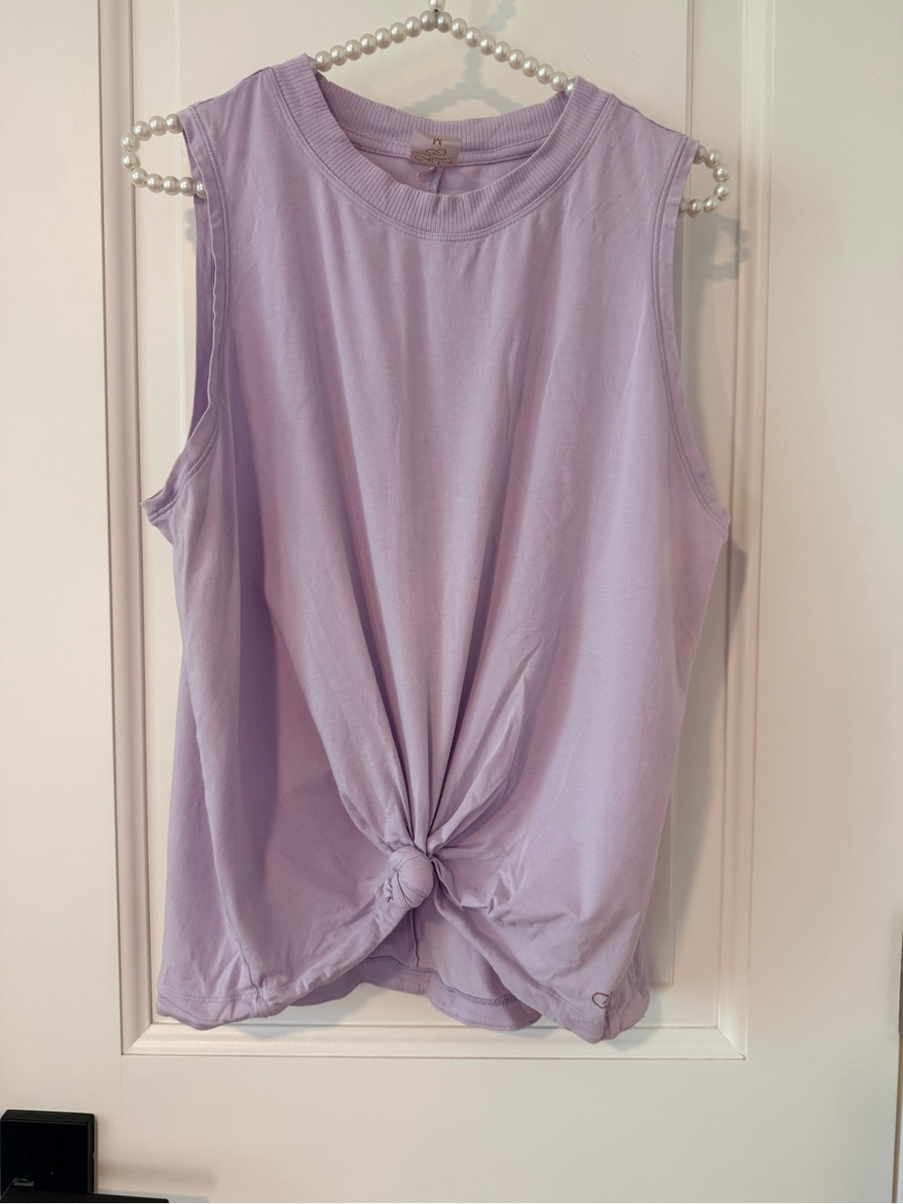 CALIA by Carrie Underwood Lavender Sleeveless Knot Tank